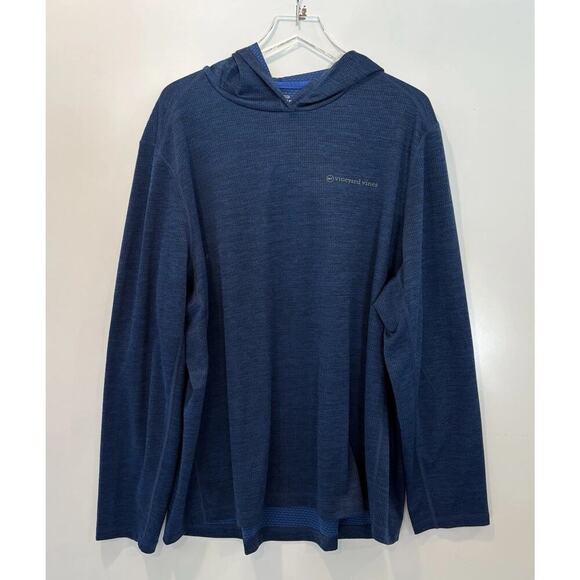 Vineyard Vines Blue On The Go Sankaty Hoodie Mens Size XXL (1559)